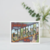 Carte Postale Salutations de Charleston West Virginia US City (Debout devant)