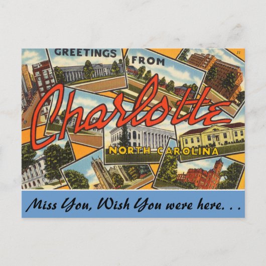 Carte Postale Salutations de Charlotte (Devant)