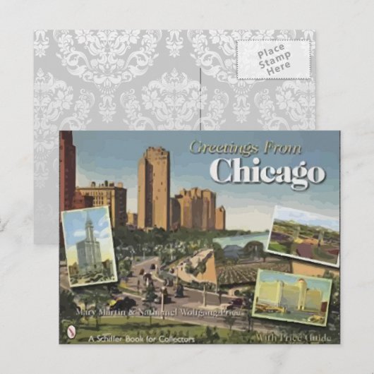 Carte Postale Salutations de Chicago (Devant / Derrière)