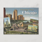 Carte Postale Salutations de Chicago (Devant)