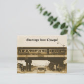 Carte Postale Salutations de Chicago ! (Debout devant)