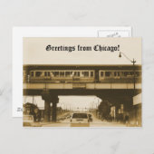 Carte Postale Salutations de Chicago ! (Devant / Derrière)