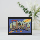 Carte Postale Salutations de Chicago Illinois (Debout devant)