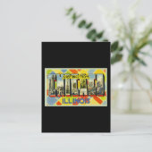 Carte Postale Salutations de Chicago Illinois (Debout devant)