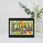 Carte Postale Salutations de Chicago Illinois (Debout devant)
