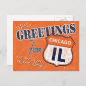 Carte Postale Salutations de Chicago Illinois Postcard (Devant / Derrière)