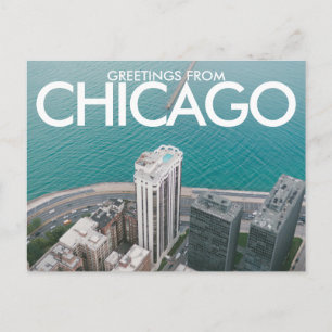 Carte Postale Salutations de Chicago Postcard