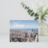 Carte Postale Salutations de Chicago Postcard (Debout devant)