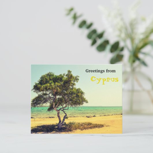 Carte Postale Salutations de Chypre (Debout devant)