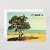 Carte Postale Salutations de Chypre (Devant / Derrière)