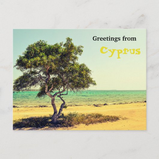 Carte Postale Salutations de Chypre (Devant)