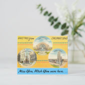Carte Postale Salutations de Cincinnati (Debout devant)
