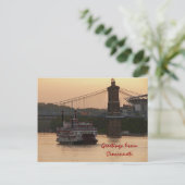 Carte Postale Salutations de Cincinnati (Debout devant)