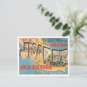 Carte Postale Salutations de Ciudad Juarez, Vieux-Mexique Travel (Debout devant)