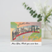 Carte Postale Salutations de Clearwater, Floride (Debout devant)