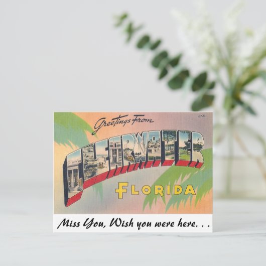 Carte Postale Salutations de Clearwater, Floride (Debout devant)