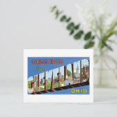 Carte Postale Salutations de Cleveland, Ohio ! (Debout devant)