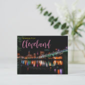 Carte Postale Salutations de Cleveland Ohio Postcard (Debout devant)