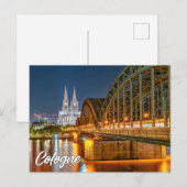 Carte Postale Salutations De Cologne, Allemagne (Devant / Derrière)
