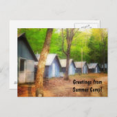 Carte Postale Salutations de colonie de vacances (Devant / Derrière)
