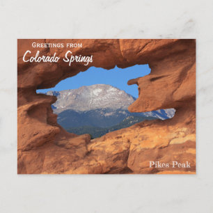 Carte Postale Salutations de Colorado Springs Travel