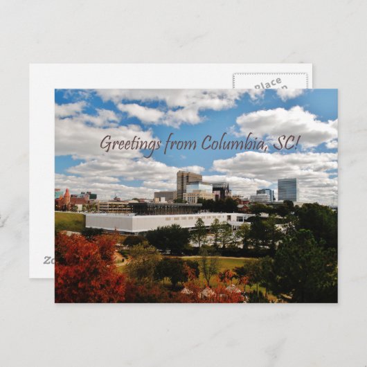 Carte Postale Salutations de Columbia, SC (Devant / Derrière)