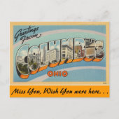 Carte Postale Salutations de Columbus (Devant)