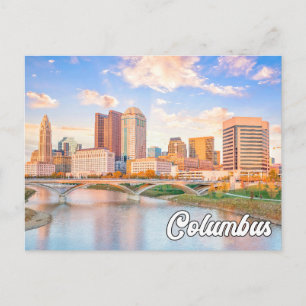 Carte Postale Salutations De Columbus, Ohio, États-Unis
