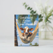 Carte Postale Salutations de "Cow-abana" (Debout devant)