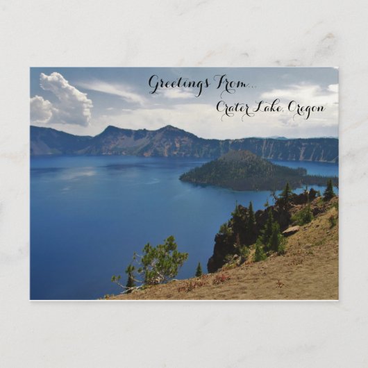 Carte Postale Salutations De Crater Lake (Devant)