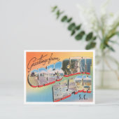 Carte Postale Salutations de Crescent Beach, Caroline du Sud (Debout devant)