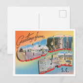 Carte Postale Salutations de Crescent Beach, Caroline du Sud (Devant / Derrière)