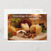 Carte Postale Salutations de Croatie (Devant / Derrière)