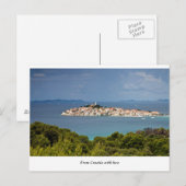 Carte Postale Salutations de Croatie, Primosten (Devant / Derrière)