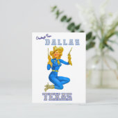Carte Postale Salutations de Dallas Texas  (Debout devant)
