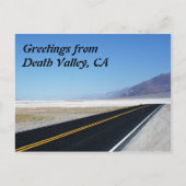 Carte Postale Salutations de Death Valley, CA (Devant)