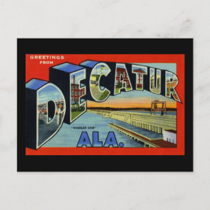 Carte Postale Salutations de Decatur Alabama