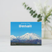 Carte Postale Salutations de Denali Alaska  (Debout devant)