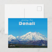 Carte Postale Salutations de Denali Alaska  (Devant / Derrière)