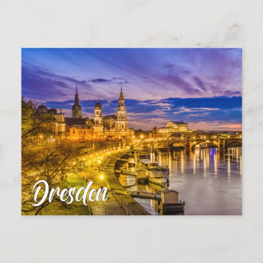 Carte Postale Salutations de Dresde, Allemagne (Devant)