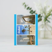 Carte Postale Salutations de Dubaï ensoleillée (Debout devant)