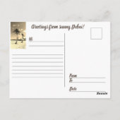 Carte Postale Salutations de Dubaï ensoleillée (Dos)