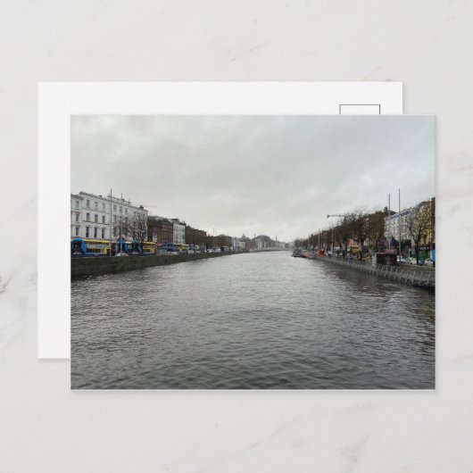 Carte Postale Salutations De Dublin, (Devant / Derrière)
