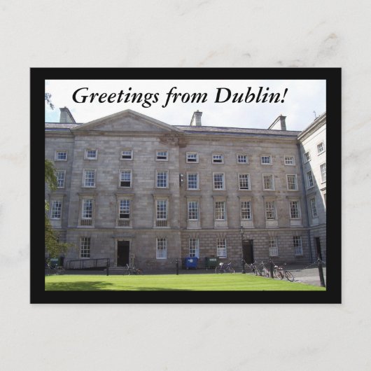 Carte Postale Salutations de Dublin ! (Devant)