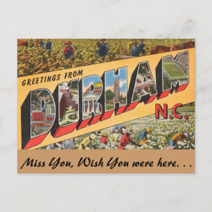 Carte Postale Salutations de Durham