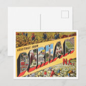 Carte Postale Salutations de Durham, Caroline du Nord Voyage (Devant / Derrière)