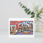 Carte Postale Salutations de El Paso Texas (Debout devant)