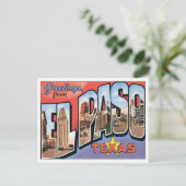 Carte Postale Salutations De EL Paso, Texas (Debout devant)