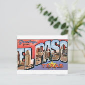 Carte Postale Salutations de El Paso, Texas ! (Debout devant)