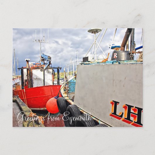 Carte Postale Salutations de Eyemouth (Devant)